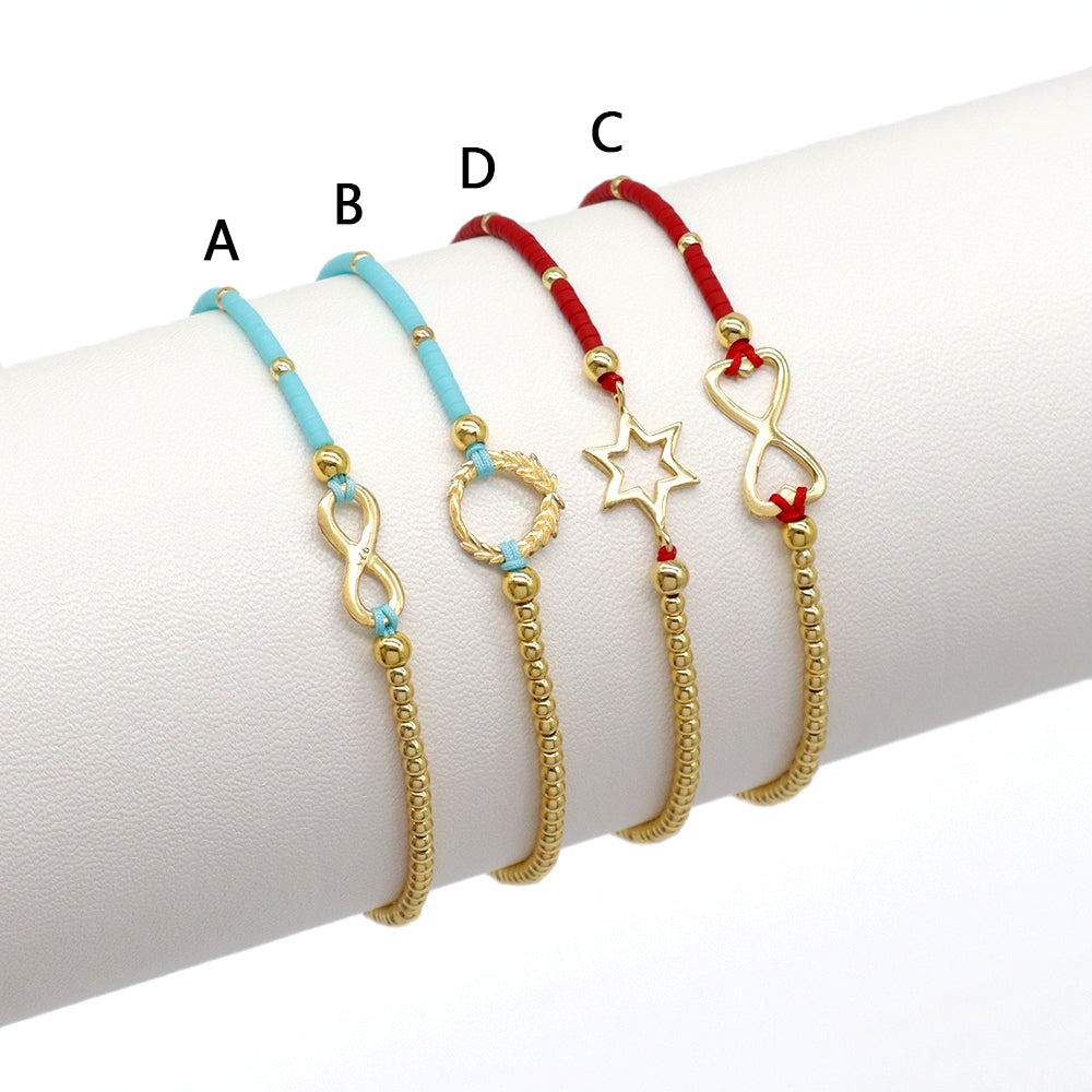 Handmade Customizable Miyuki Beads Bracelet With 925 Silver Charm