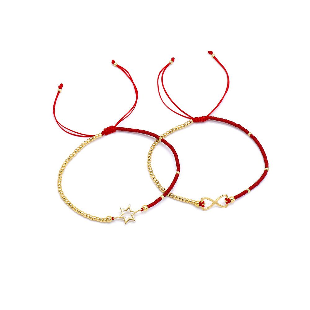 Handmade Customizable Miyuki Beads Bracelet With 925 Silver Charm