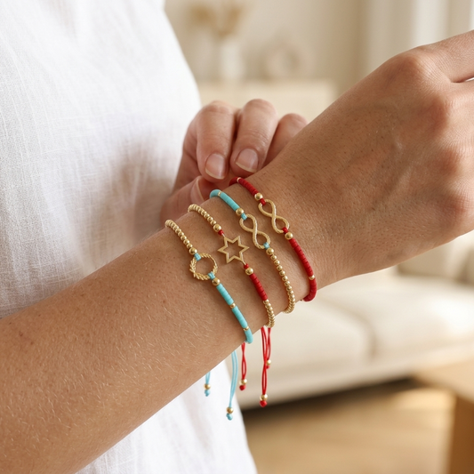 Handmade Customizable Miyuki Beads Bracelet With 925 Silver Charm
