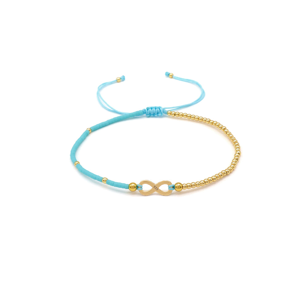 Handmade Customizable Miyuki Beads Bracelet With 925 Silver Charm