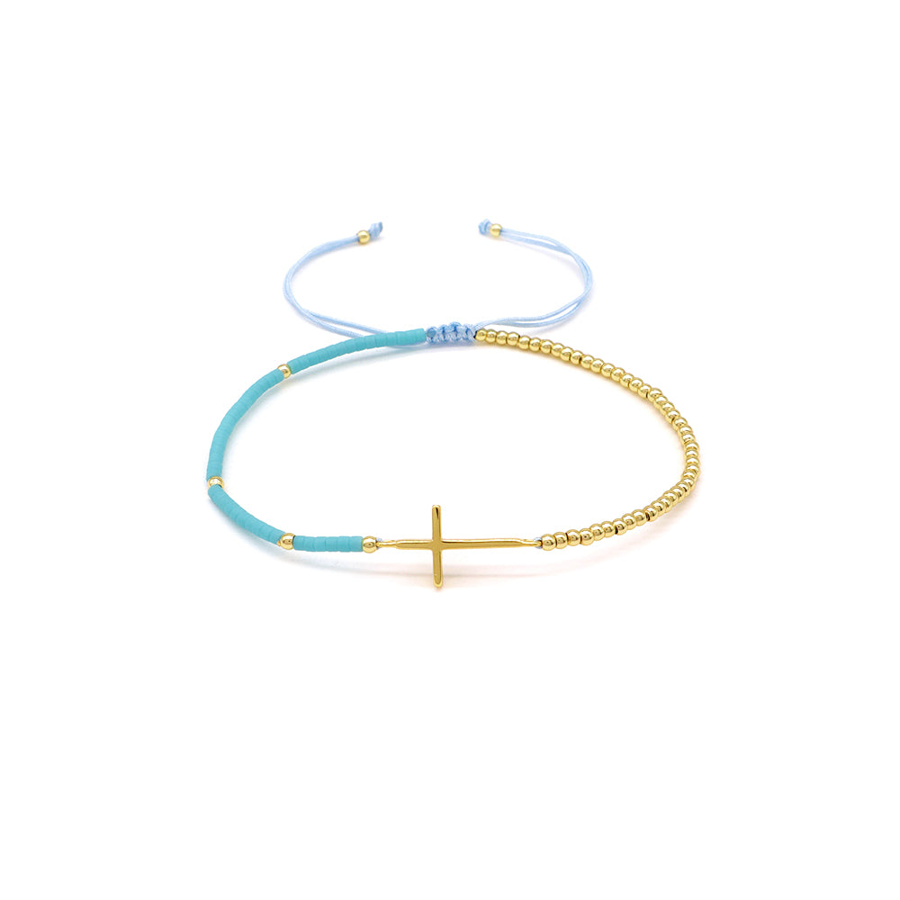 Handmade Customizable Miyuki Beads Bracelet With 925 Silver Charm