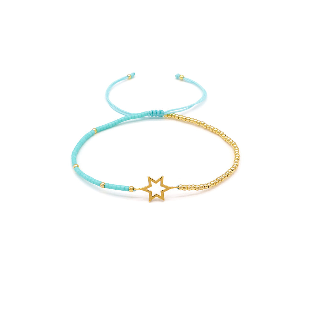 Handmade Customizable Miyuki Beads Bracelet With 925 Silver Charm
