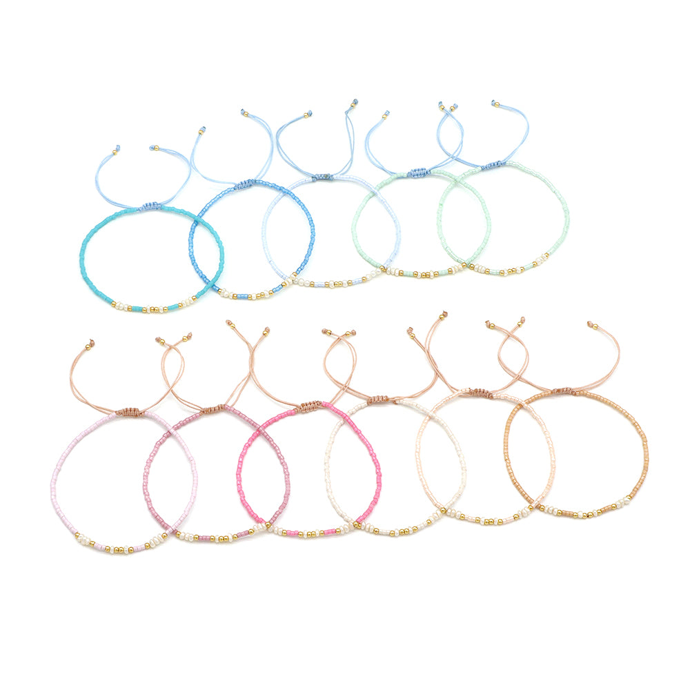Handmade Customizable Miyuki Beads Bracelet With Fresh Water Pearl