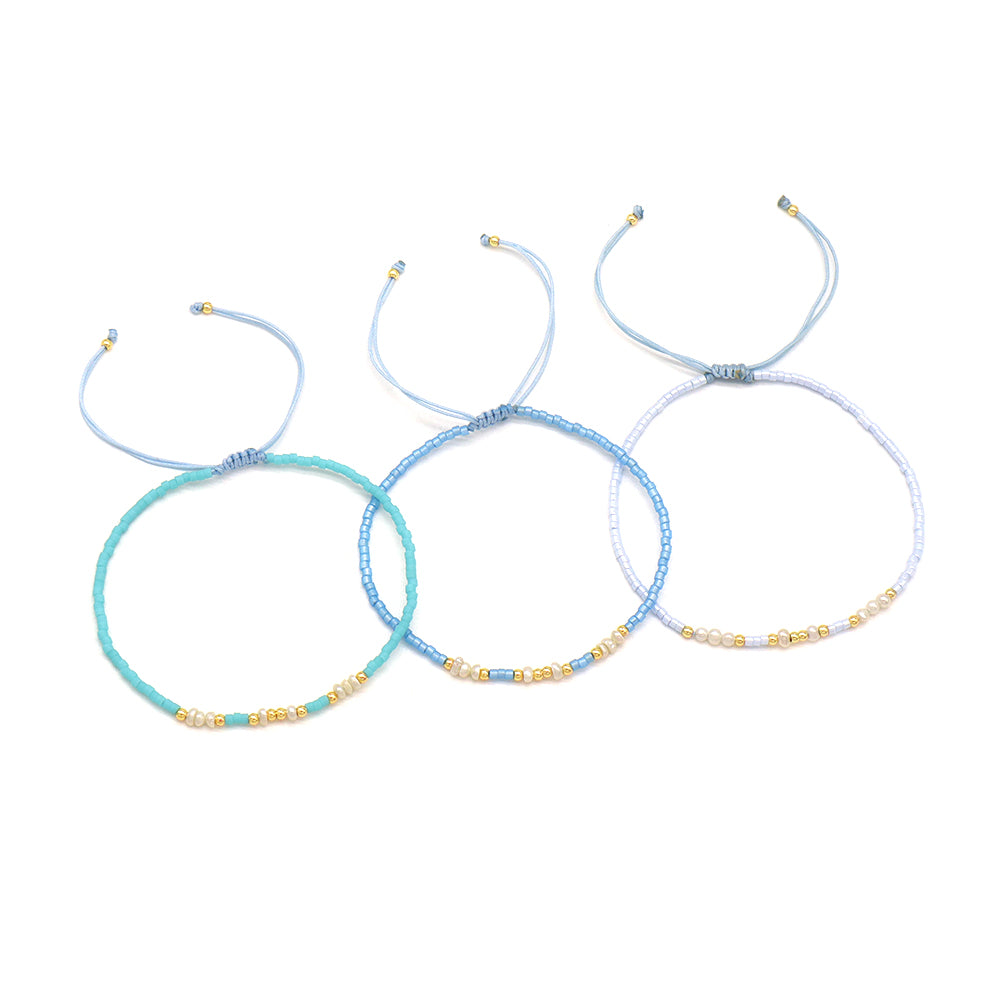 Handmade Customizable Miyuki Beads Bracelet With Fresh Water Pearl