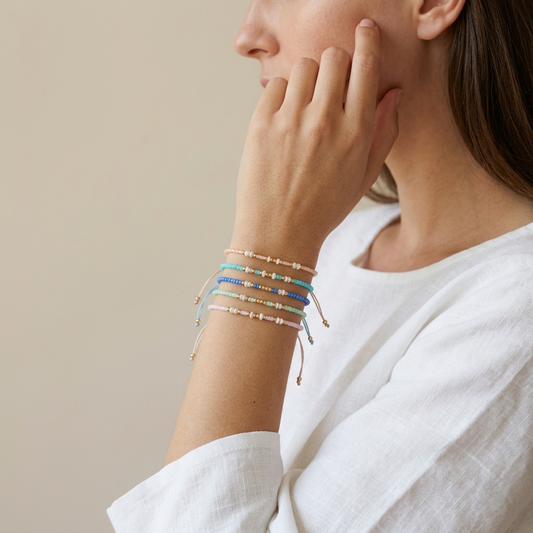 Handmade Customizable Miyuki Beads Bracelet With Fresh Water Pearl