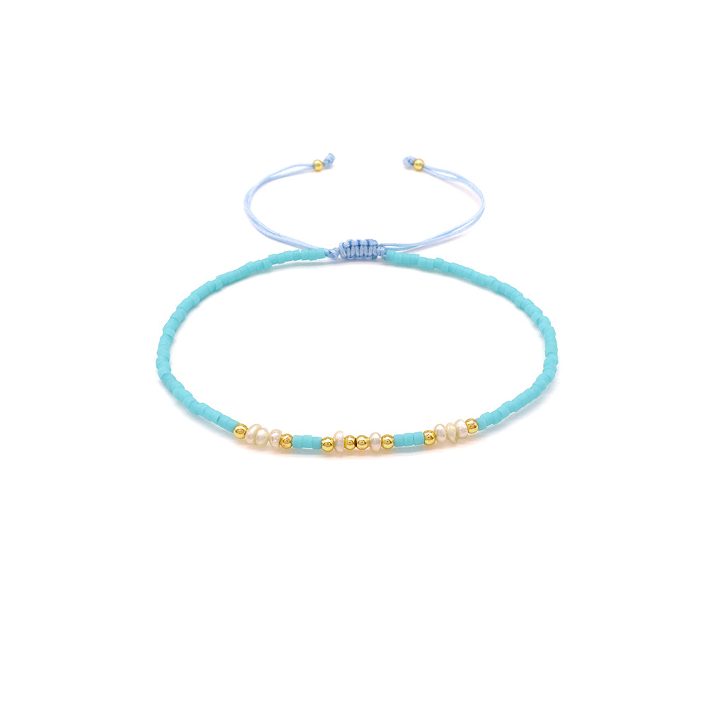 Handmade Customizable Miyuki Beads Bracelet With Fresh Water Pearl