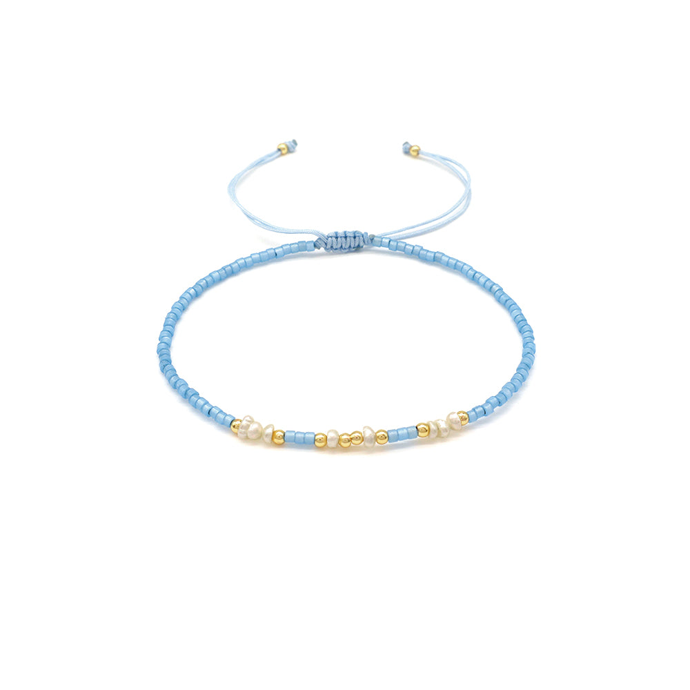 Handmade Customizable Miyuki Beads Bracelet With Fresh Water Pearl