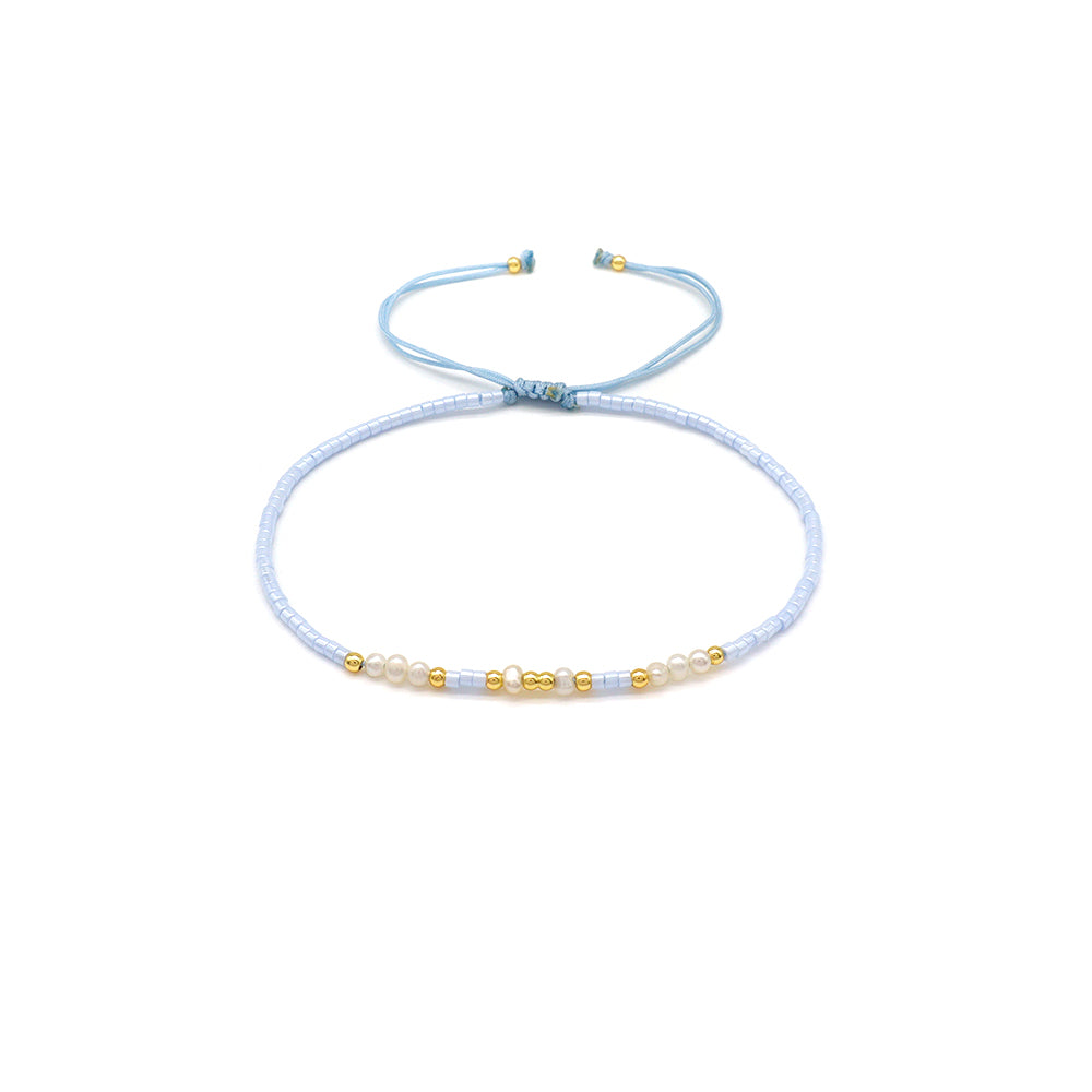 Handmade Customizable Miyuki Beads Bracelet With Fresh Water Pearl