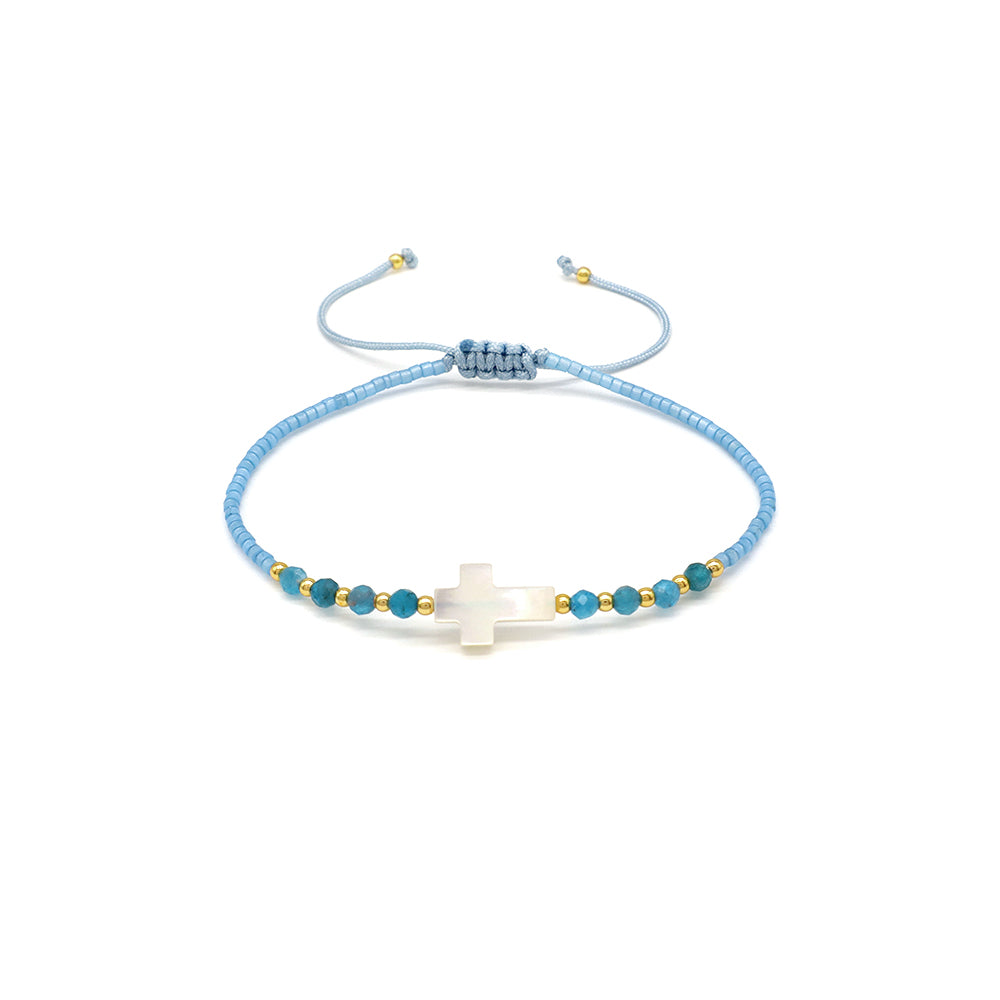 Handmade Customizable Miyuki Beads Bracelet With Natural Stone Beads Shell Charm
