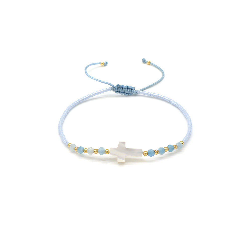 Handmade Customizable Miyuki Beads Bracelet With Natural Stone Beads Shell Charm