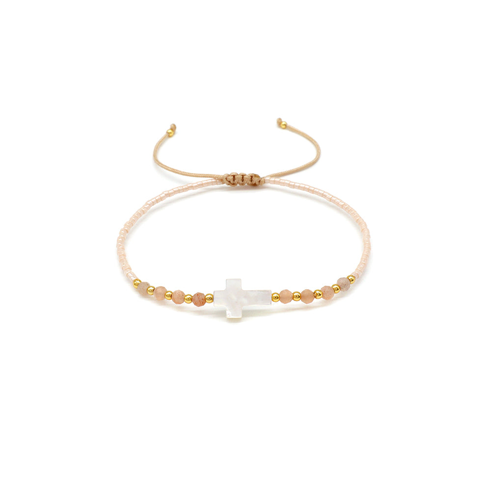 Handmade Customizable Miyuki Beads Bracelet With Natural Stone Beads Shell Charm