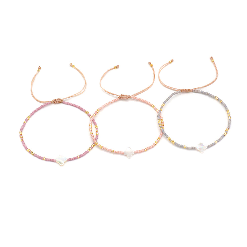 Handmade Customizable Miyuki Beads Bracelet With Shell Charm
