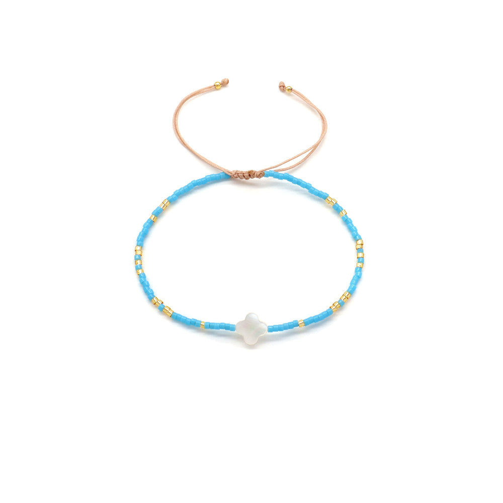 Handmade Customizable Miyuki Beads Bracelet With Shell Charm