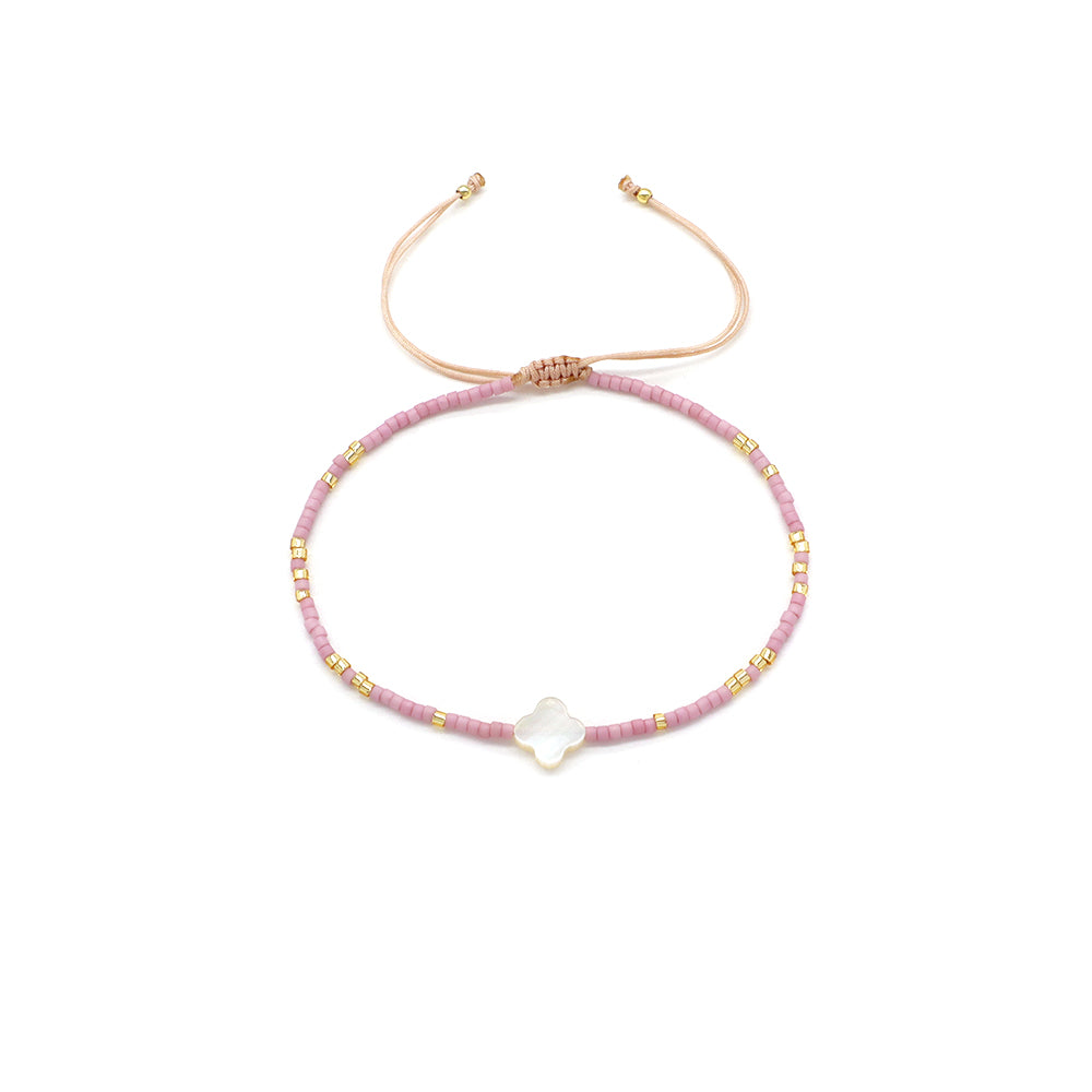 Handmade Customizable Miyuki Beads Bracelet With Shell Charm