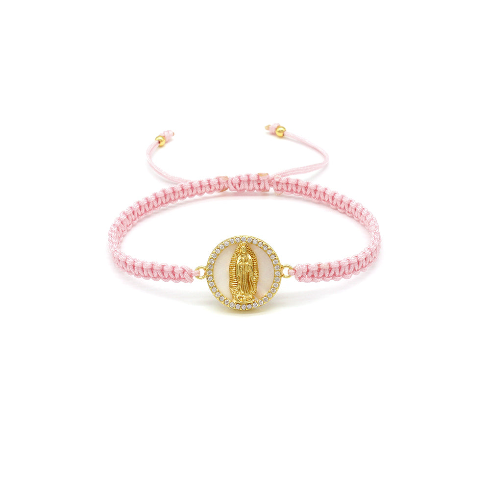 Handmade Customizable Shell Charm Bracelet With Cotton Wire