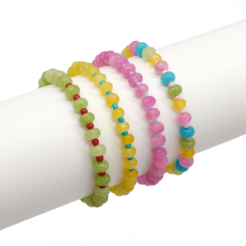 Handmade Customizable Natural Stone Beads Bracelet