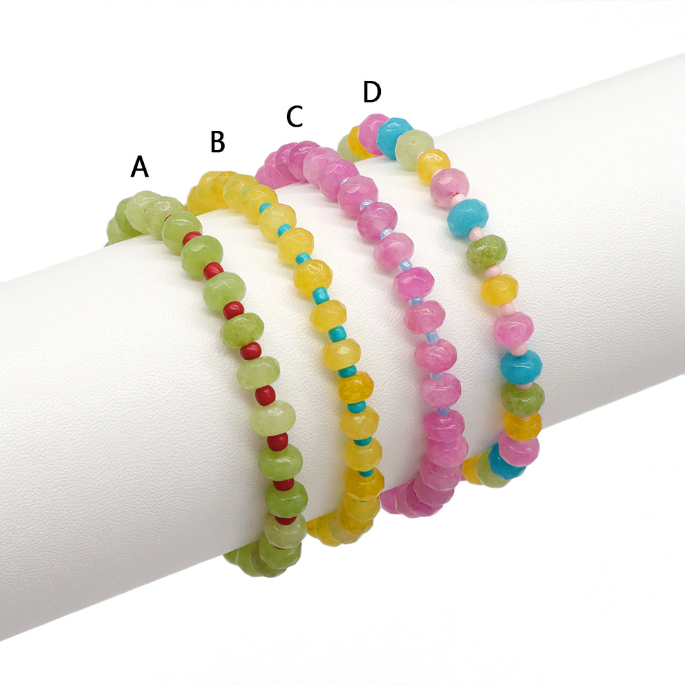Handmade Customizable Natural Stone Beads Bracelet