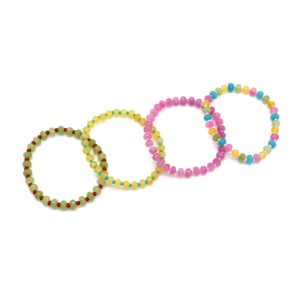 Handmade Customizable Natural Stone Beads Bracelet