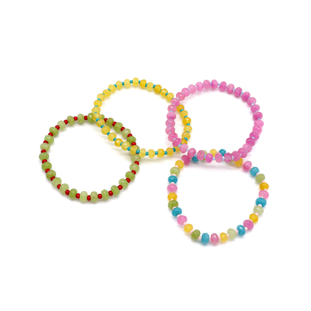 Handmade Customizable Natural Stone Beads Bracelet