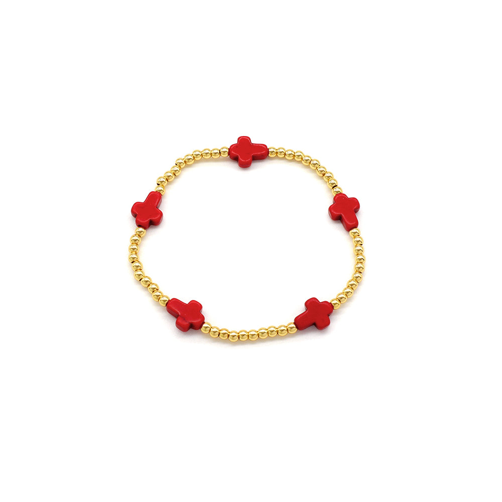 Handmade Customizable Synthetic Turquoise Beads Bracelet