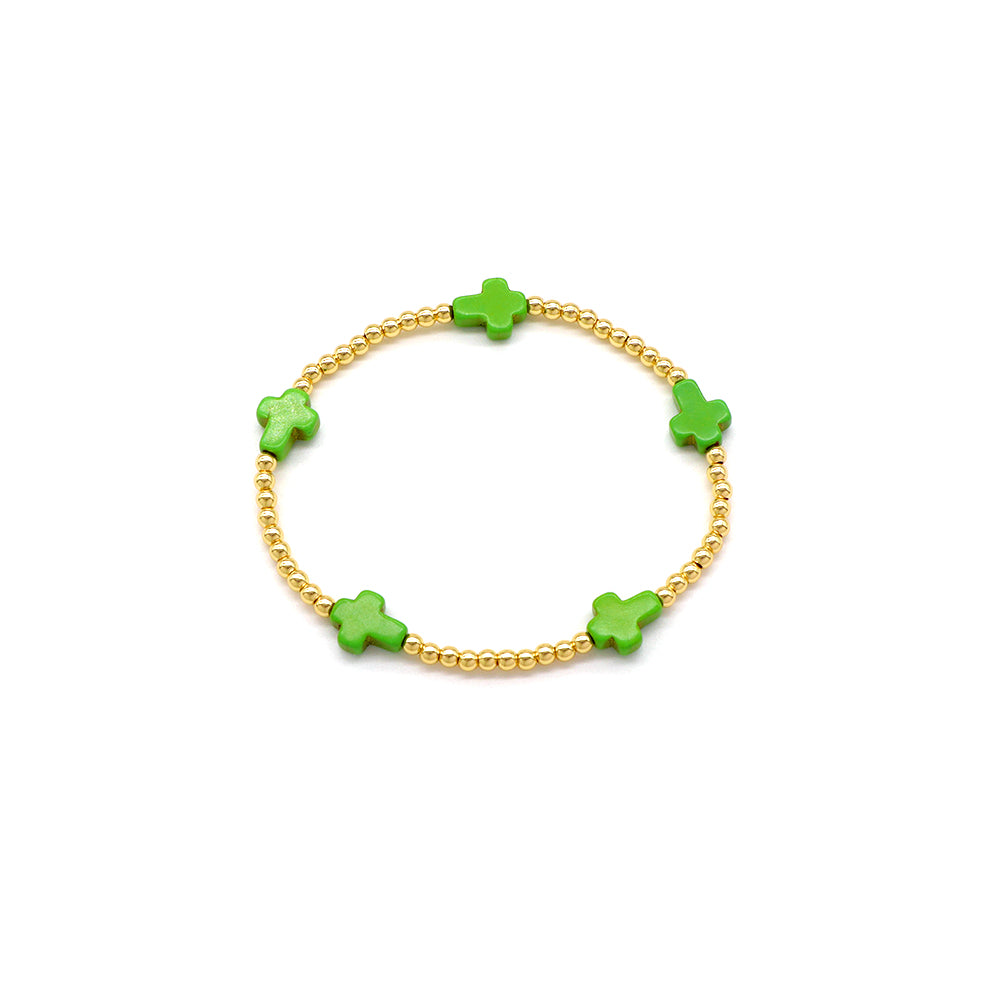 Handmade Customizable Synthetic Turquoise Beads Bracelet