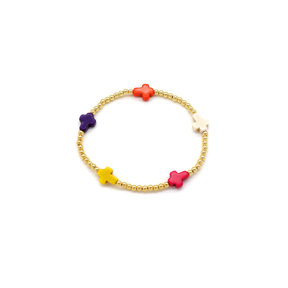 Handmade Customizable Synthetic Turquoise Beads Bracelet
