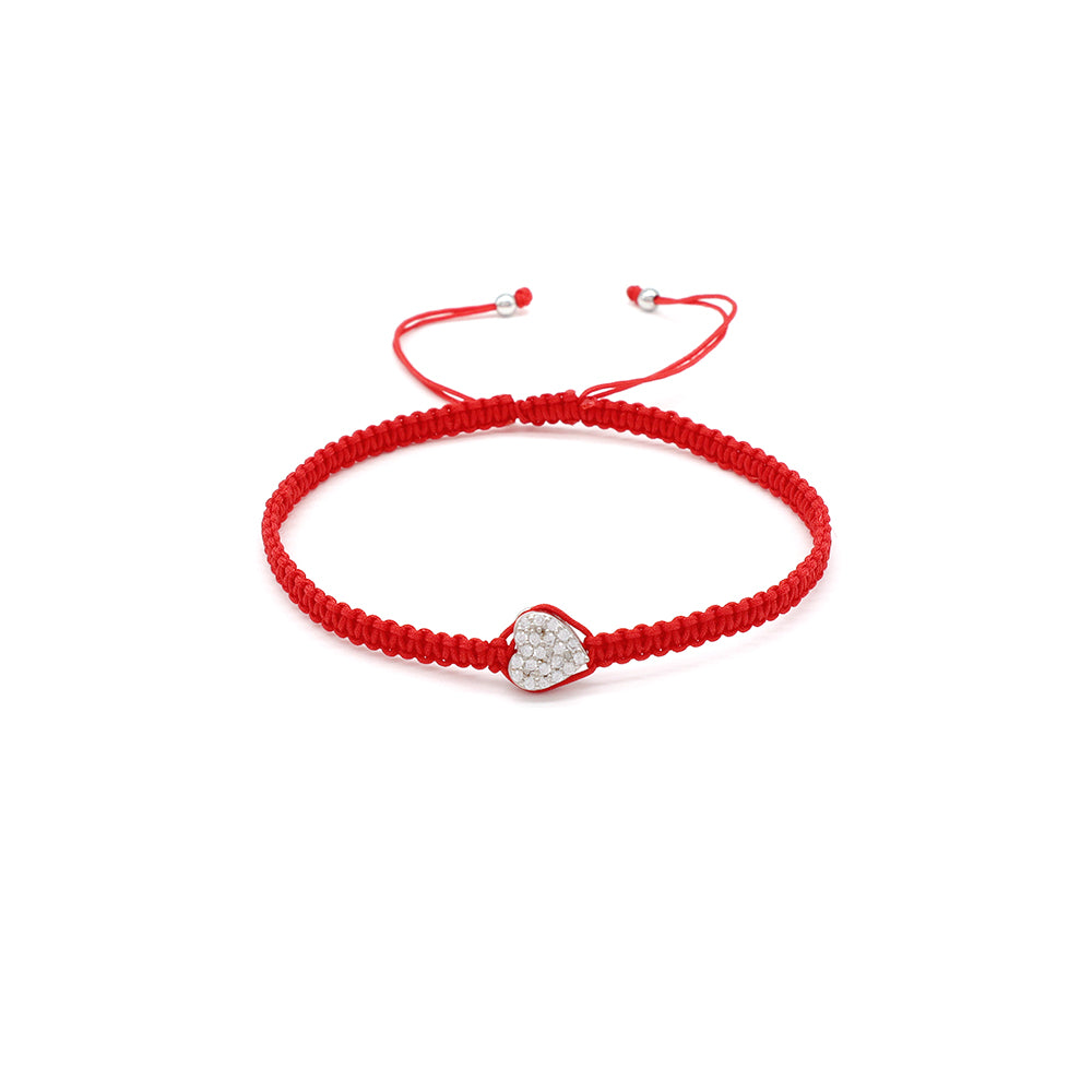 Handmade Customizable Brass Charm Bracelet With Cotton Wire