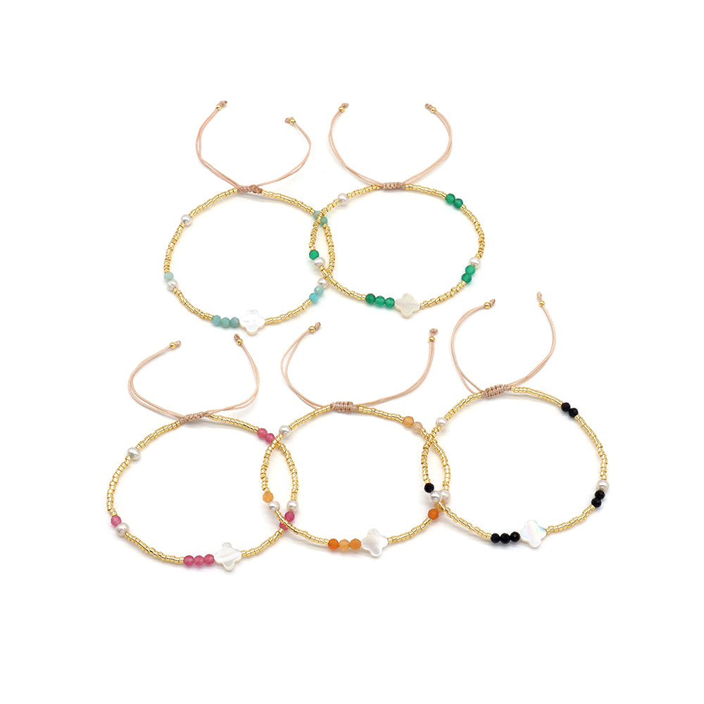 Handmade Customizable Miyuki Beads Bracelet With Amazonite Beads