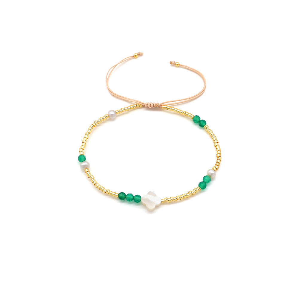 Handmade Customizable Miyuki Beads Bracelet With Amazonite Beads