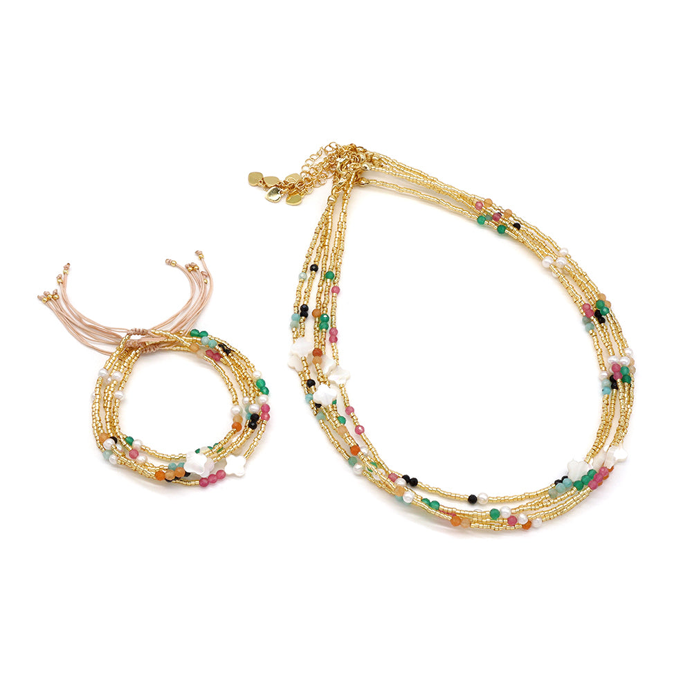 Handmade Customizable Miyuki Beads Bracelet With Amazonite Beads