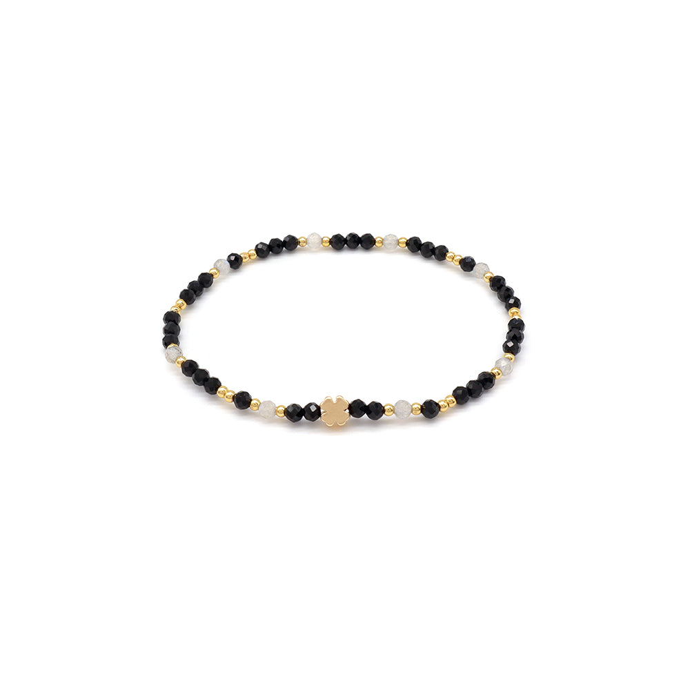 Handmade Customizable Natural Stone With Brass Charm