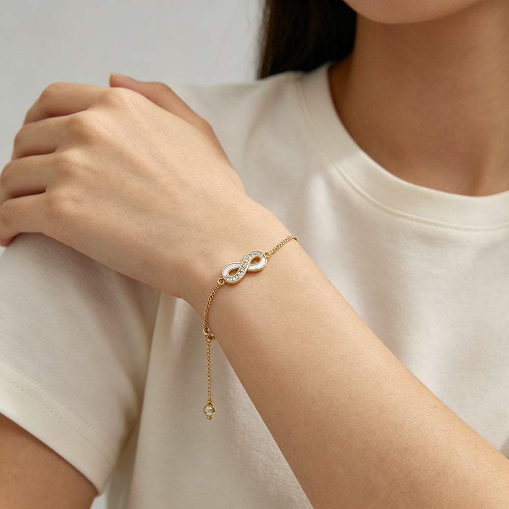 Handmade Customizable Shell Charm Bracelet With Brass Charm