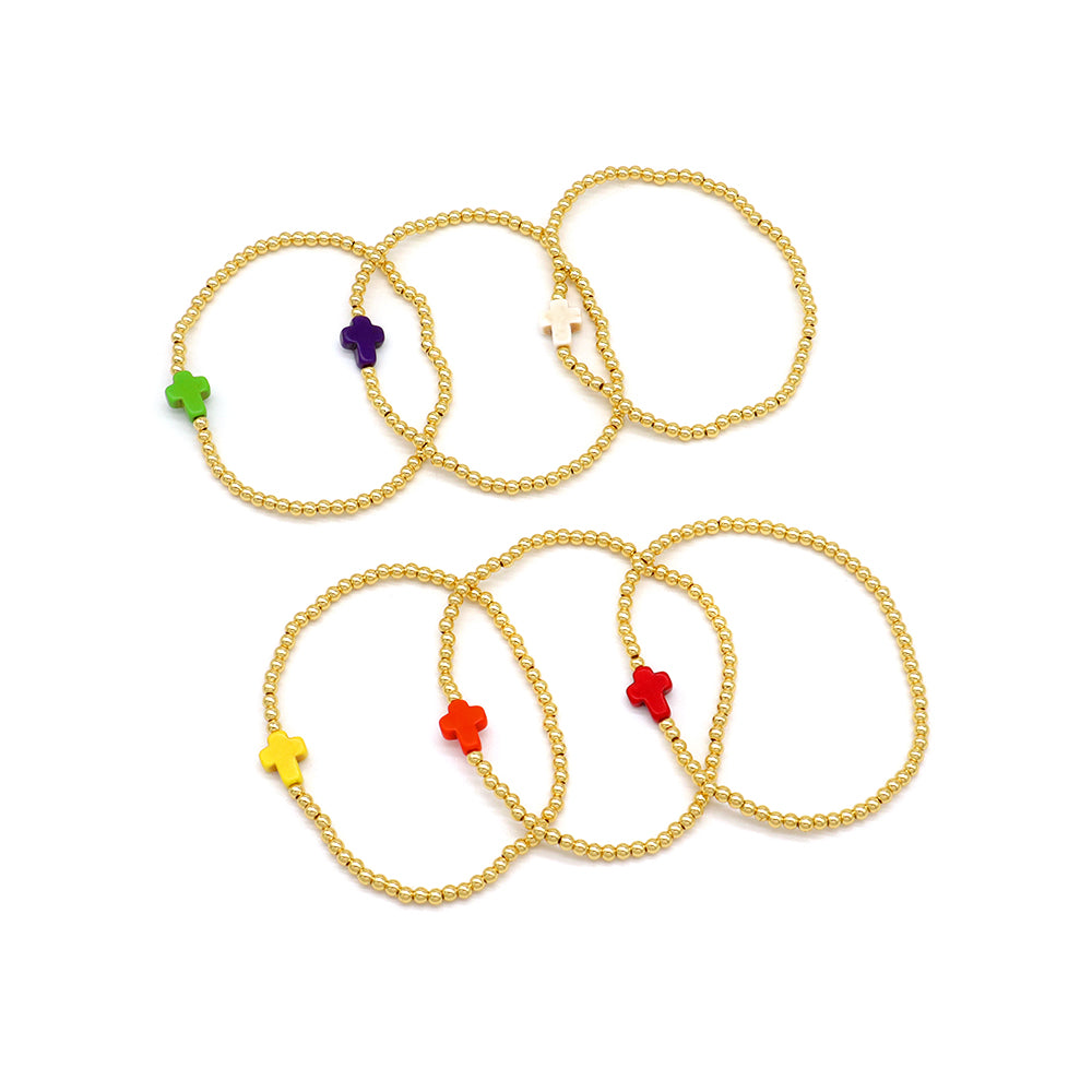 Handmade Customizable Synthetic Turquoise Beads Bracelet