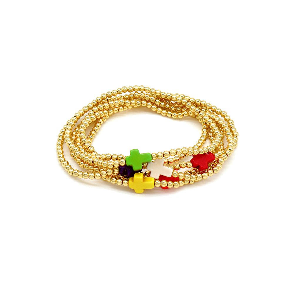 Handmade Customizable Synthetic Turquoise Beads Bracelet