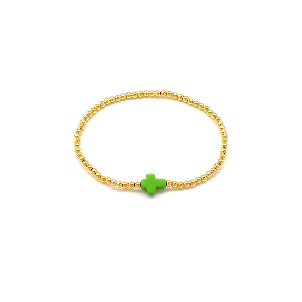 Handmade Customizable Synthetic Turquoise Beads Bracelet