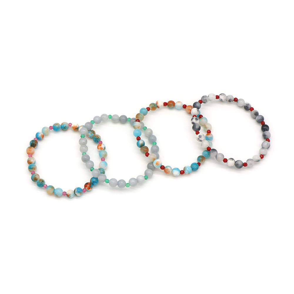 Handmade Customizable Natural Stone Beads Bracelet