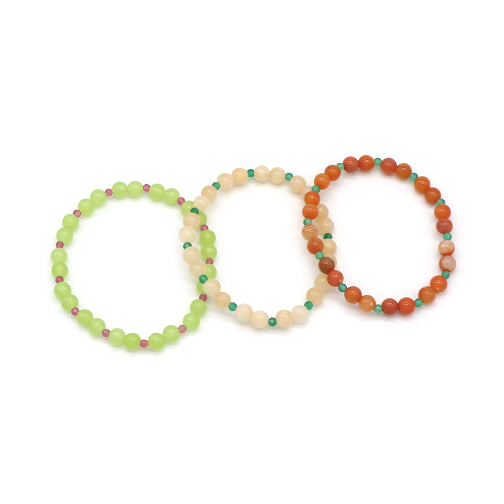 Handmade Customizable Natural Stone Beads Bracelet