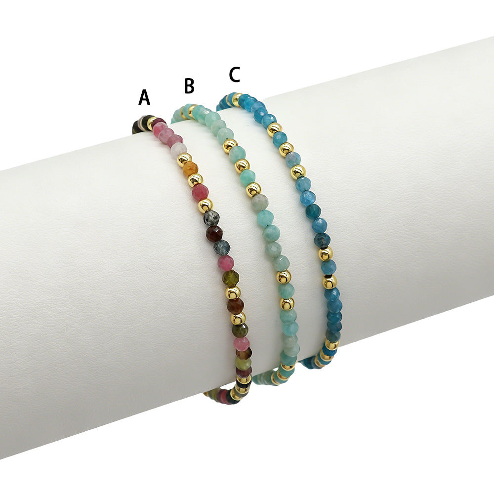 Handmade Customizable Natural Stone Beads Bracelet