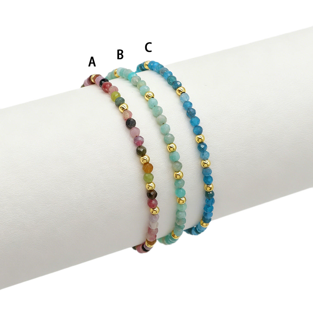 Handmade Customizable Natural Stone Beads Bracelet
