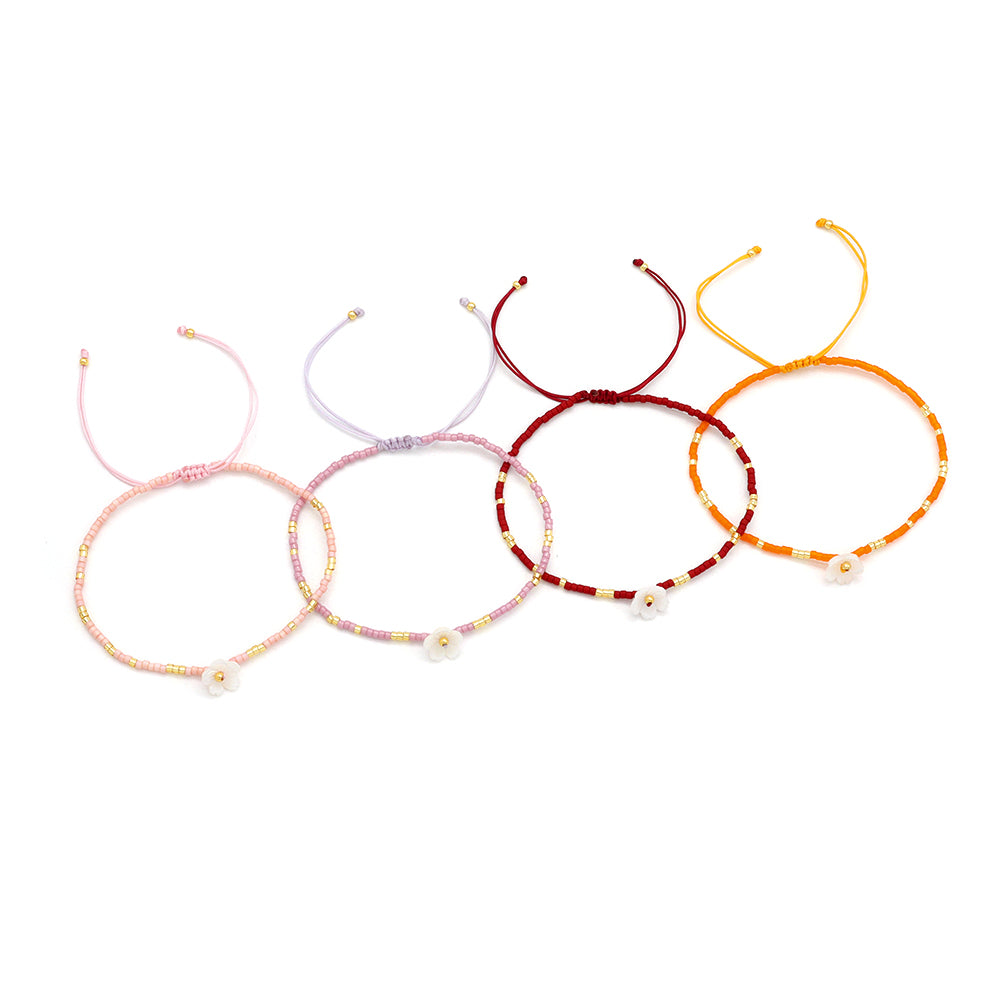 Handmade Customizable Miyuki Beads Bracelet With Shell Charm