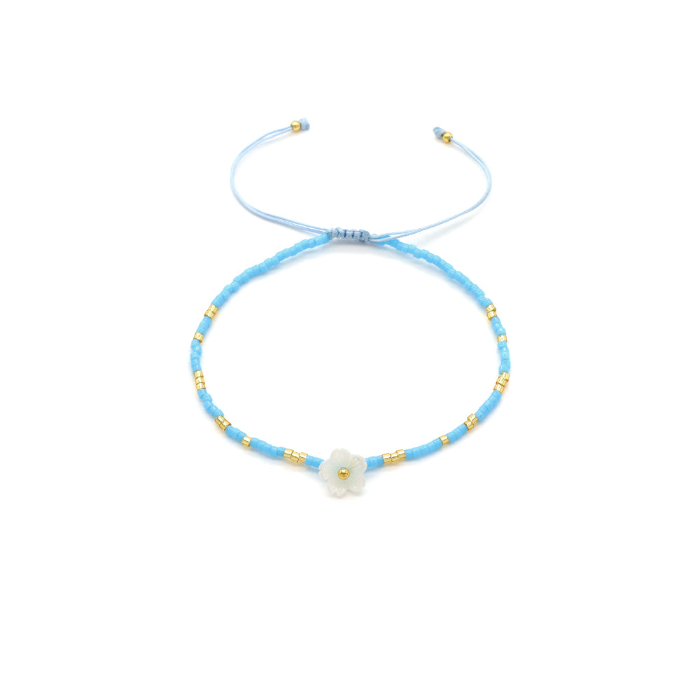 Handmade Customizable Miyuki Beads Bracelet With Shell Charm