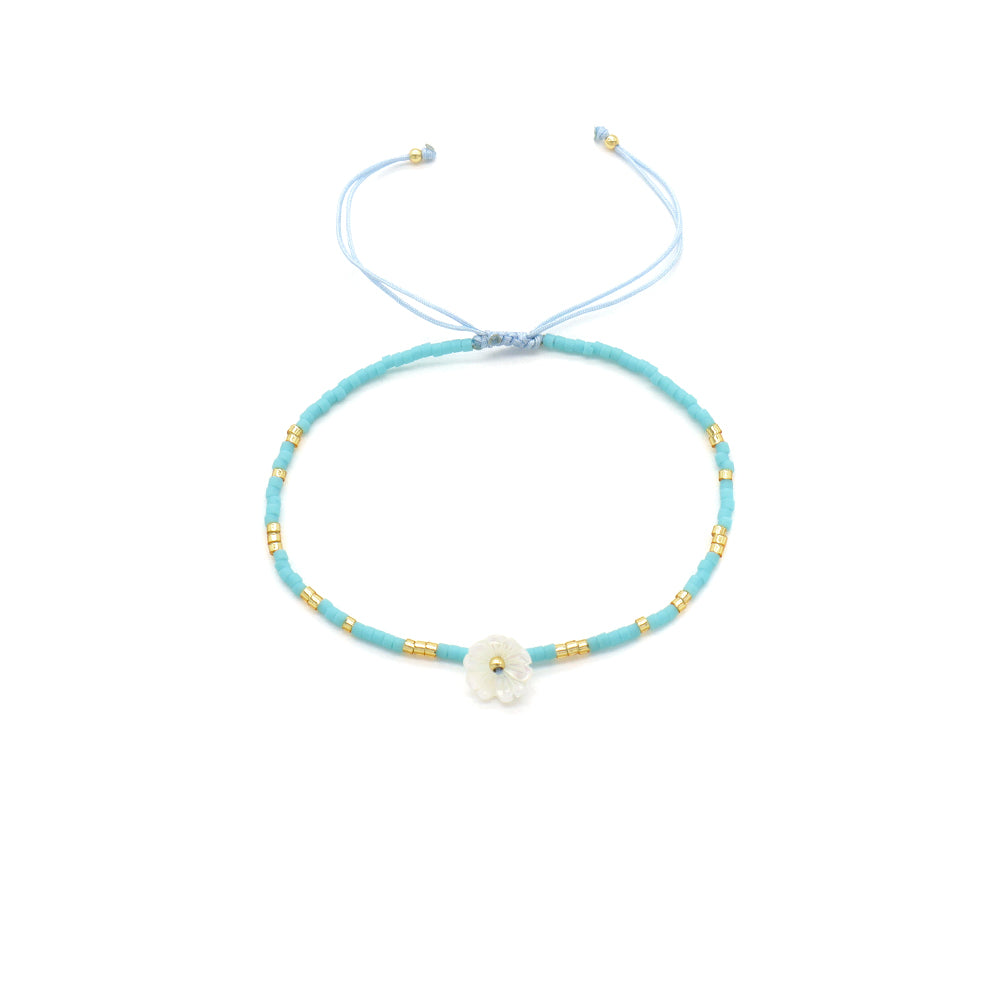 Handmade Customizable Miyuki Beads Bracelet With Shell Charm