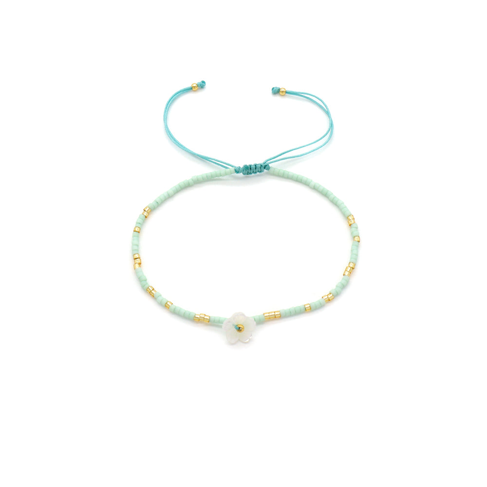 Handmade Customizable Miyuki Beads Bracelet With Shell Charm