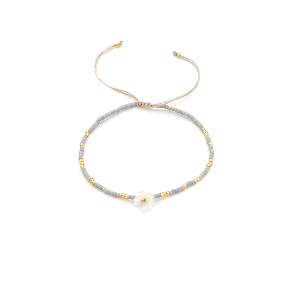 Handmade Customizable Miyuki Beads Bracelet With Shell Charm