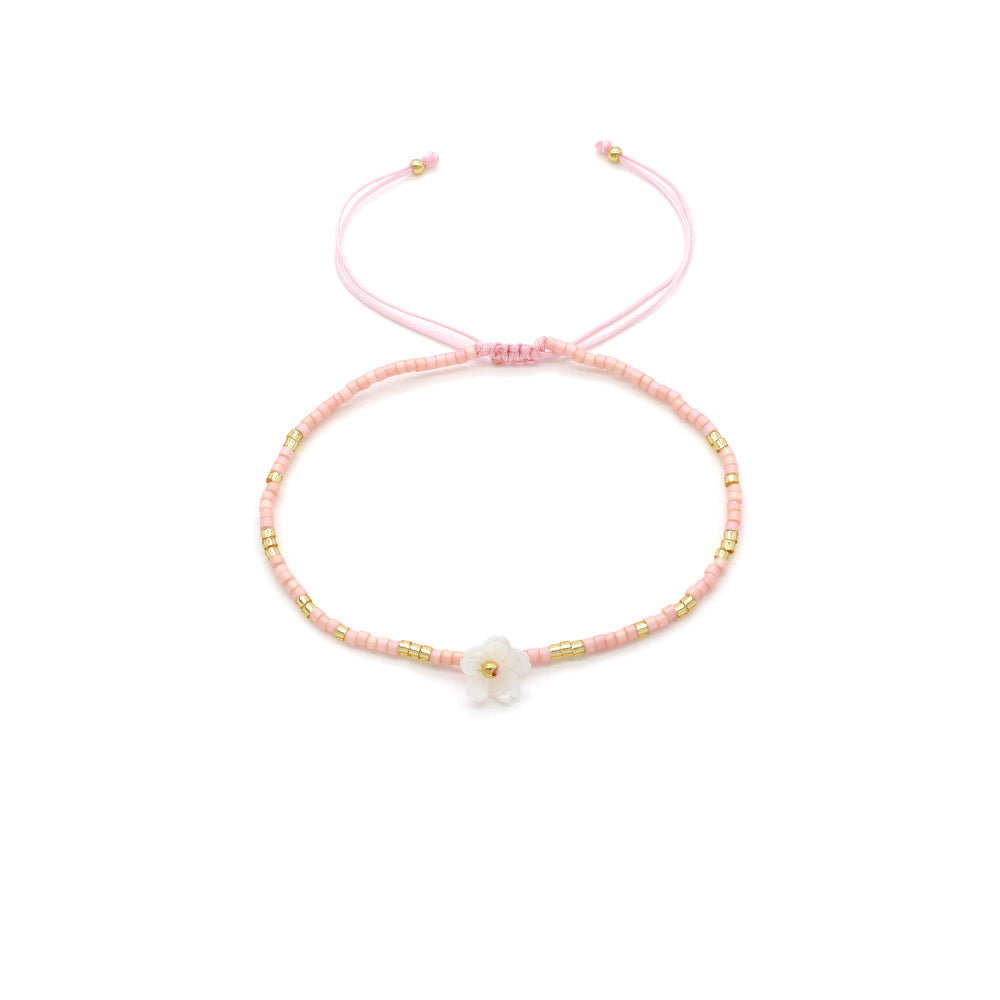 Handmade Customizable Miyuki Beads Bracelet With Shell Charm