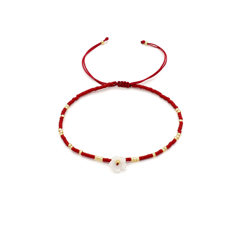 Handmade Customizable Miyuki Beads Bracelet With Shell Charm