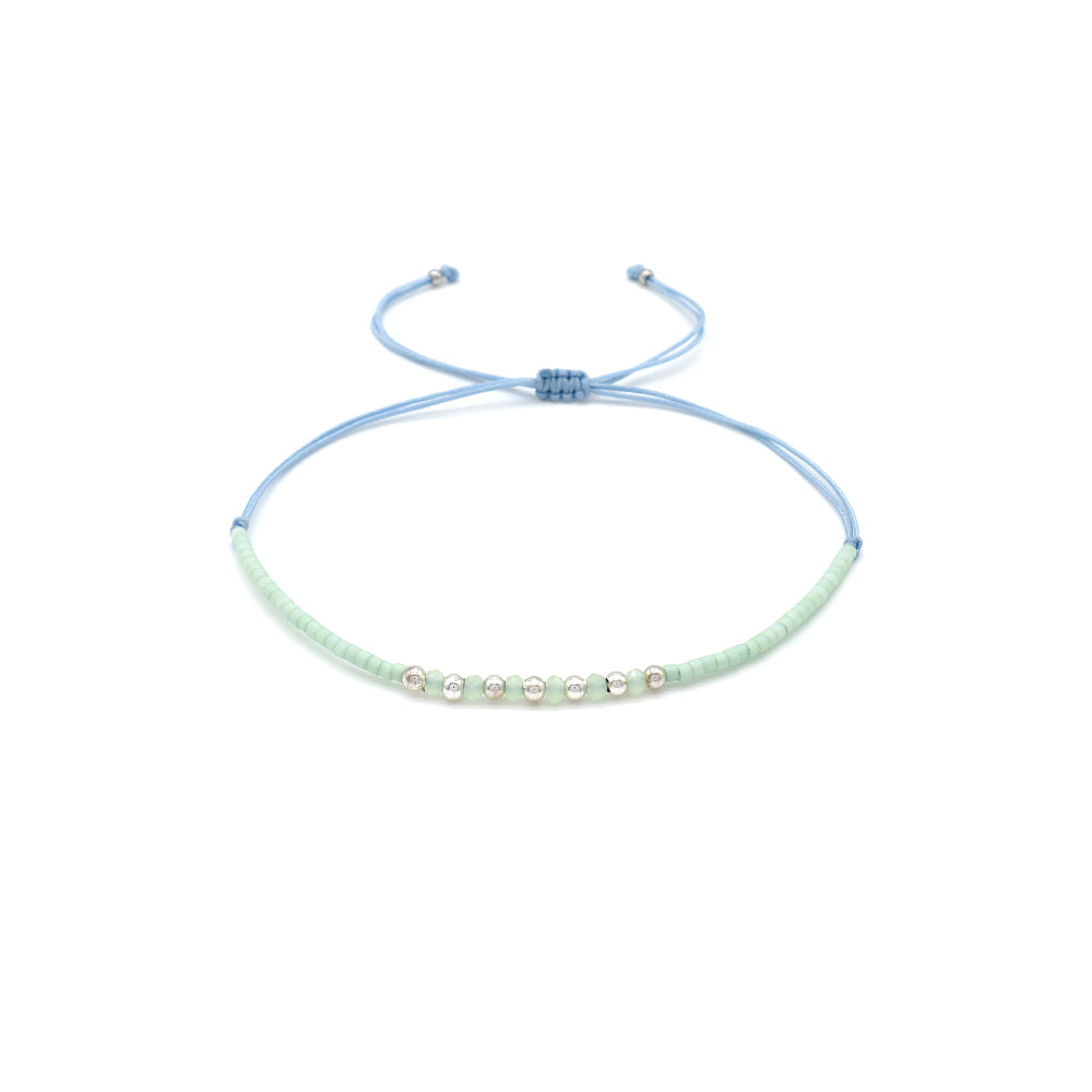 Handmade Customizable Miyuki Beads Bracelet With Glass Crystal Beads