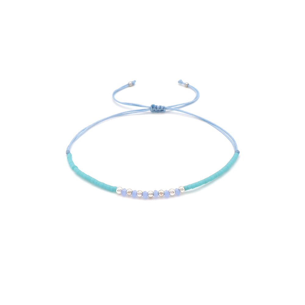 Handmade Customizable Miyuki Beads Bracelet With Glass Crystal Beads