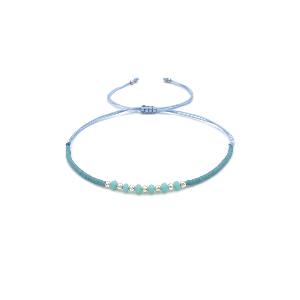 Handmade Customizable Miyuki Beads Bracelet With Glass Crystal Beads