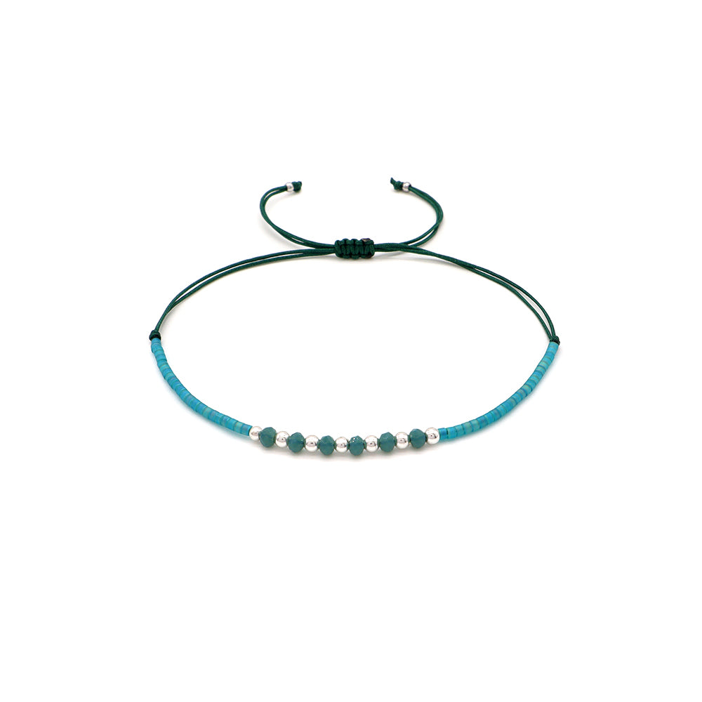 Handmade Customizable Miyuki Beads Bracelet With Glass Crystal Beads